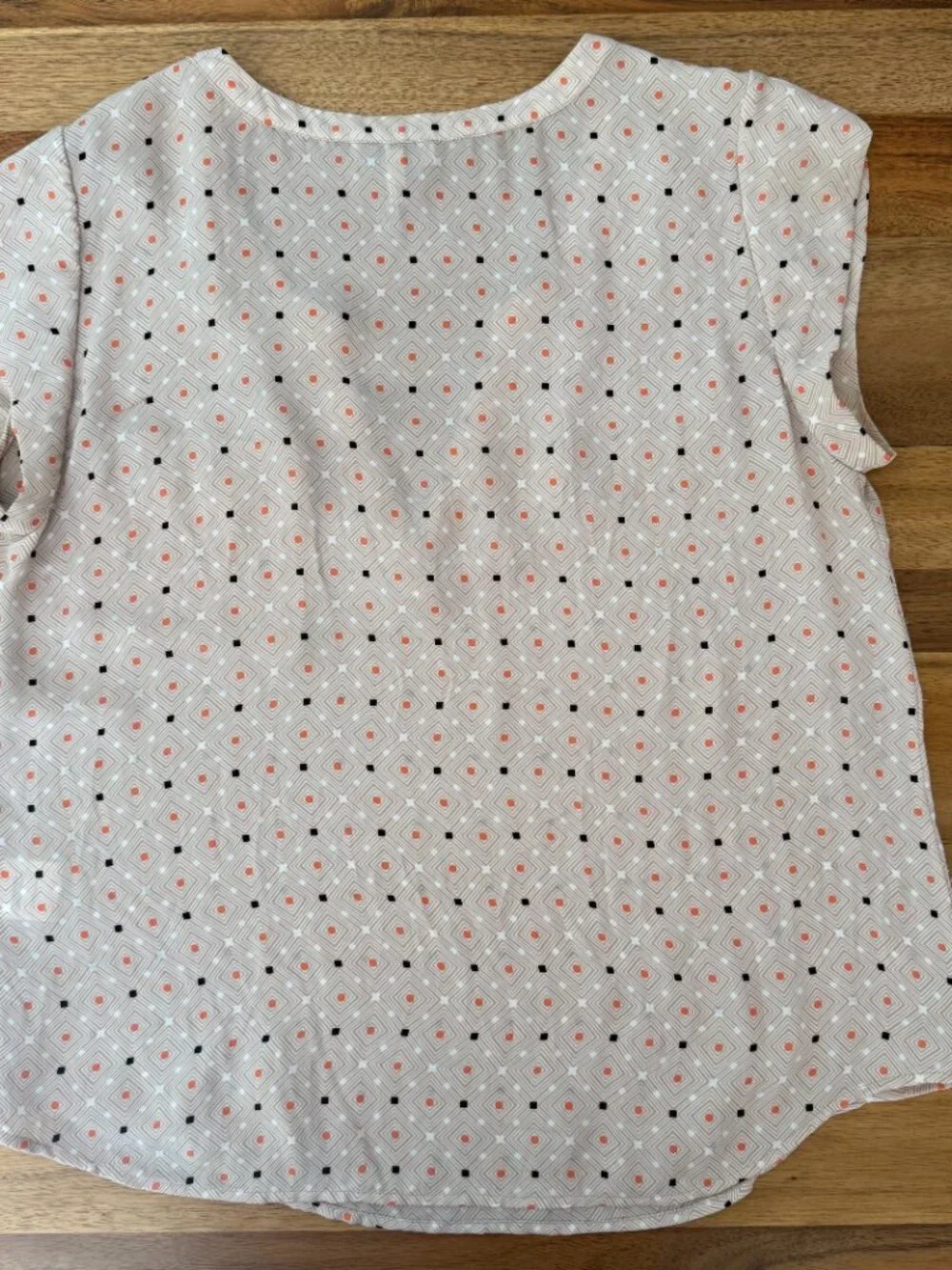 silk Joie geometric print blouse - Large